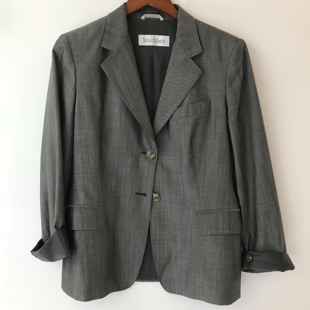 Max Mara Sharkskin Blazer